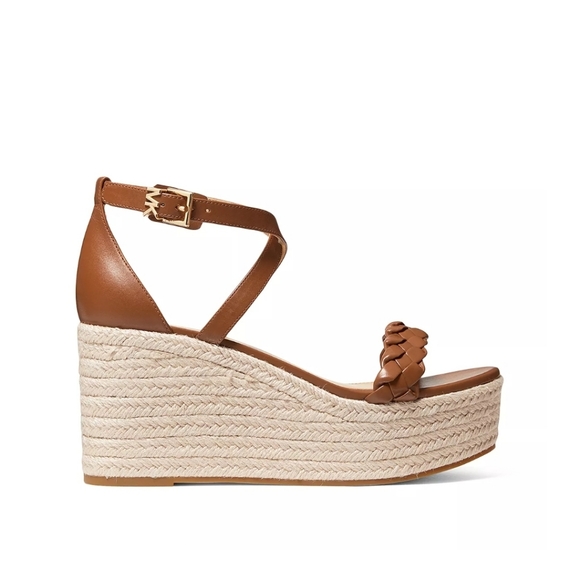 NEW Serena Wedge Espadrille Plarform Sandals, Size 6.5, Color Tan/Brown - Picture 2 of 11